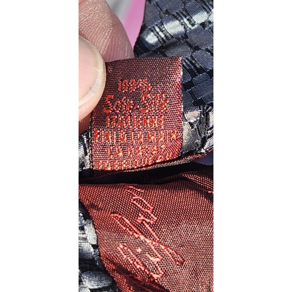 Blue Geometric Silk Tie Set Lot of 3 – Harvé Benard, Stafford, Polifroni Milano - Picture 6 of 16